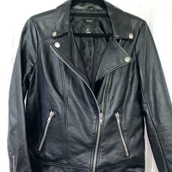 Faux Leather Jacket - Picture 1 of 4